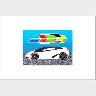 Concept  Car  S - 200 - White Posters and Art